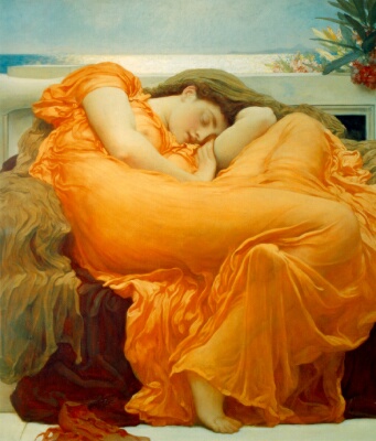 Flaming June by Frederic, Lord Leighton