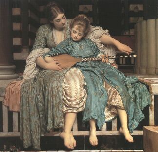 The Music Lesson by Frederic, Lord Leighton