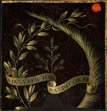 Leonardo da Vinci - Ginevra de Benci, backside