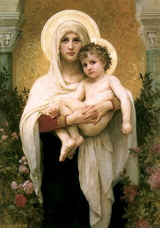Madonna of the Roses by Adolphe-William Bouguereau